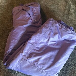 Light purple champion brand snow pants.  Size 7/8 girls